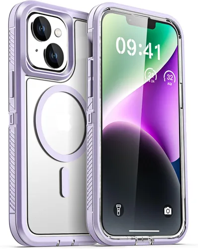 Miniatura 24 de AICase Funda para iPhone 13/14/16e [Compatible con Magsafe], Protección contra caídas de alta resistencia, Defensa multicapa, Grado militar