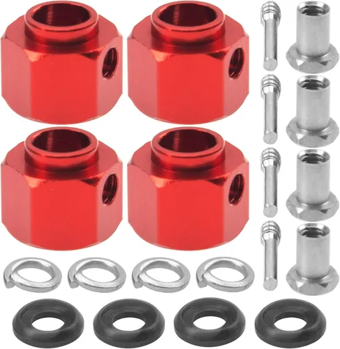 Miniatura 13 de ShareGoo - Extensión de cubo hexagonal de aluminio RC de 0.472 pulgadas, espaciadores de desplazamiento de 0.394 pulgadas, compatible con Traxxas