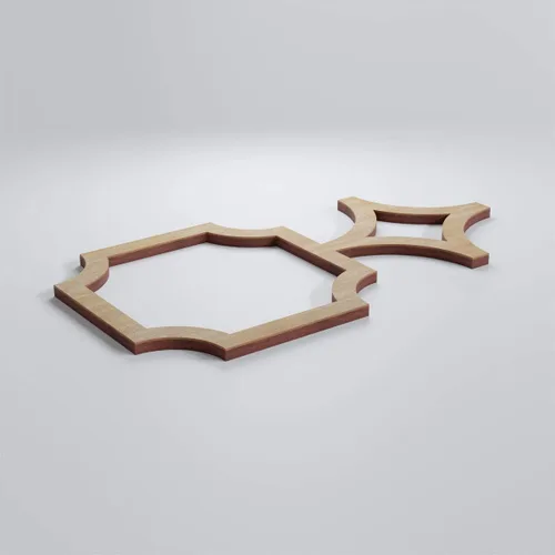 Miniatura 3 de Ekena Millwork WALW08X08X0375ANDBI Anderson Paneles de pared decorativos de 3/8 pulgadas en T, 13 3/8 pulgadas de ancho x 7 3/8 pulgadas de alto