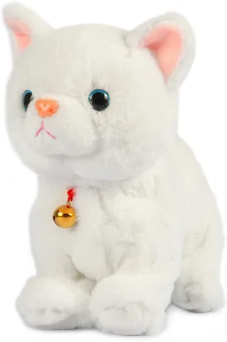 Miniatura 11 de Smalody Juguetes de Peluche Interactivos, Gato Electrónico de Control de Sonido Novedoso, Mascotas Electrónicas Robot Gato, Regalo para Niños