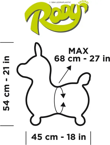Miniatura 6 de GYMNIC Rody Bounce Horse Amarillo