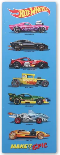 Miniatura 8 de Mattel Hot Wheels - Letrero de metal para dormitorio, sala de juegos o garaje