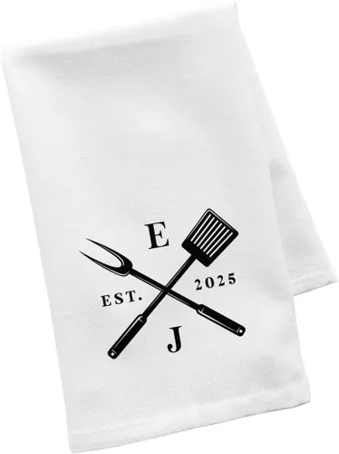 Miniatura 35 de Andaz Press Toalla de Cocina Personalizada, Toalla de Té de Saco de Harina, La Mejor Mamá de Todos los Tiempos Nombres Personalizados de Niños