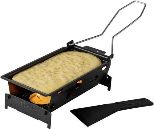 Boska Set de parrilla para raclette Milano - Set Partyclette para llevar - Adecuado para queso, carne, pescado y verduras - Portátil antiadherente -