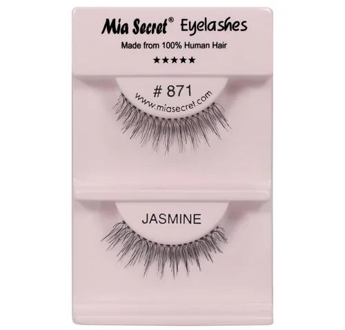 Miniatura 25 de Mia Secret Demi Wispies - Pestañas postizas de estilo natural, pestañas de tira fina, banda transparente invisible, pestañas de cabello humano