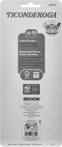 Miniatura 4 de Paquete de 10 lápices neón de la marca Dixon Ticonderoga n. º2 2
