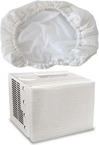 Miniatura 8 de Garneck 1 funda para aire acondicionado interior, doble aislamiento, ventilador de refrigeración para parabrisas, útil funda de aire acondicionado