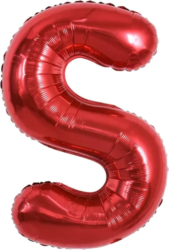 Miniatura 23 de TONIFUL Globos de Letras Rojas Brillantes Grandes de 40 Pulgadas A-Z, Globos Gigantes Jumbo de Helio de Papel de Aluminio Mylar Letra K Grande
