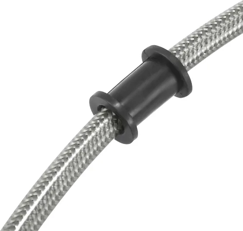 Miniatura 7 de Motoforti Universal 94.5 in 94.49 "motocicleta freno embrague aceite manguera tubo hidráulico reforzado acero inoxidable trenzado tono plata