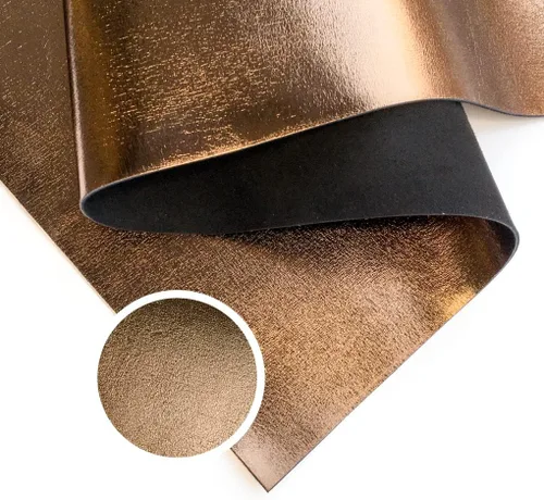 Miniatura 10 de Piel de cordero metálica azul claro real: material de cuero genuino brillante para costura, manualidades y fabricación de joyas