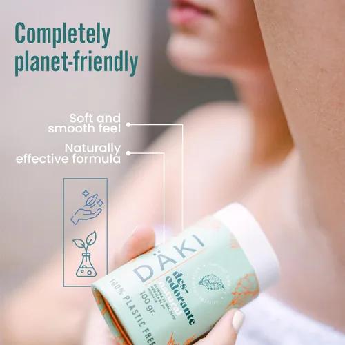 Miniatura 6 de Däki Natural Deodorant Stick 100 g – Refreshing Mint, Aluminium-Free, Natural, Paraben Free – Sensitive Skin – Biodegradable Compostable Packaging