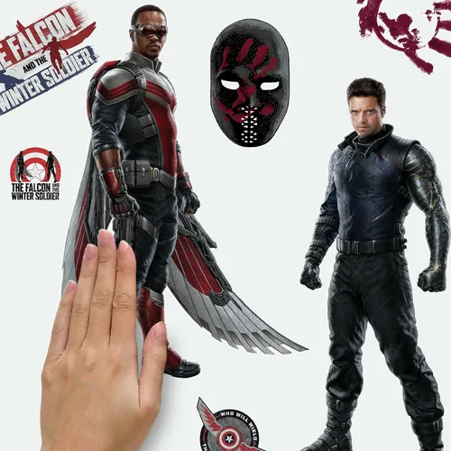 Miniatura 5 de Roommates RMK4701SCS Falcon and The Winter Soldier - Calcomanías adhesivas