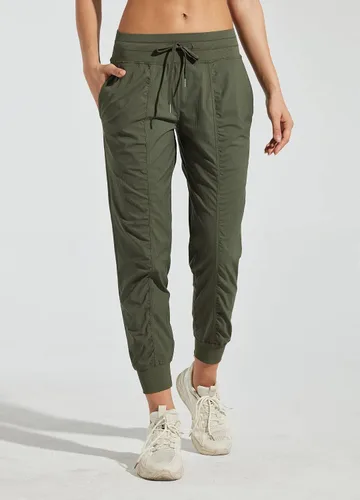 Miniatura 3 de Willit Pantalones deportivos de estudio para mujer, para baile, senderismo, viajes, a rayas, con cordón y bolsillos
