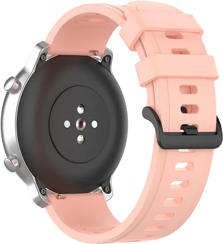 Correa de muñeca de 0.787 in para Galaxy Watch 4 Classic 46 de 1.654 in, reloj inteligente Active 2, pulsera 4 de 44/1.575 in (color rosa claro,