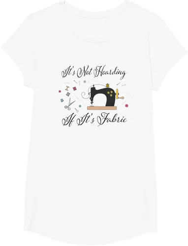 Miniatura 28 de It's Not Hoarding If Its - Camiseta de costura para acolchado, Blanco, S