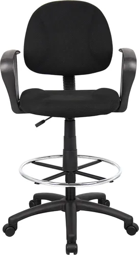 Miniatura 5 de Silla de escritorio ergonómica de Boss Office Products sin posabrazos, color azul, Tela Metal, Negro