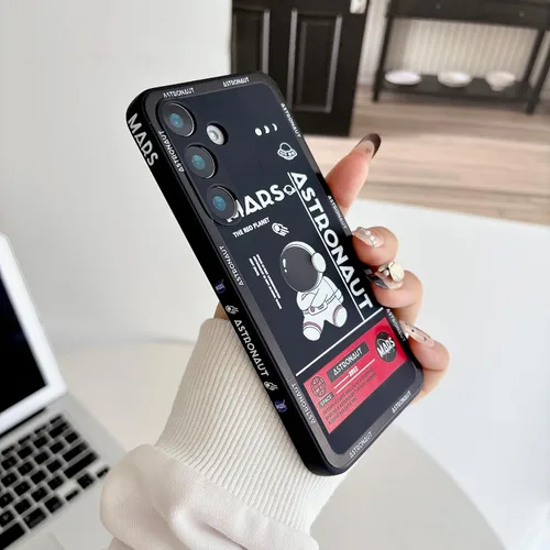 Miniatura 28 de Yonds Queen para Samsung Galaxy S21 Funda Linda, Diseño de Astronauta de Dibujos Animados, Espacio, Luna, Cohete, Elegante Cubierta Amortiguadora