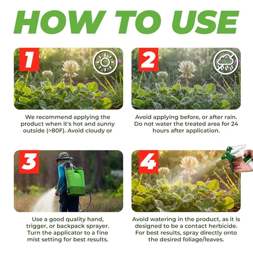 Miniatura 5 de ECO Garden PRO - Eliminador de malas hierbas de vinagre orgánico Seguro para niños y mascotas Mata trébol, musgo, hierba verde y hiedra venenosa