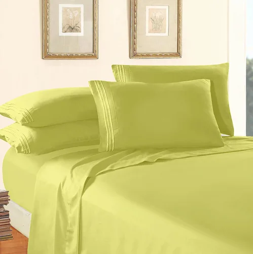 Miniatura 2 de Elegant Comfort Lujo 1500 Juego de sábanas de microfibra de 4 piezas de calidad hotelera prémium - Resistente a las arrugas, sábana bajera elástica