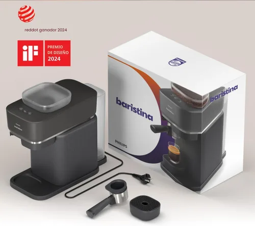 Miniatura 10 de Philips Baristina - Máquina de café expreso, molienda, apisona y prepara granos de café en una sola pasada, compacta, presión de bomba de 16 bares
