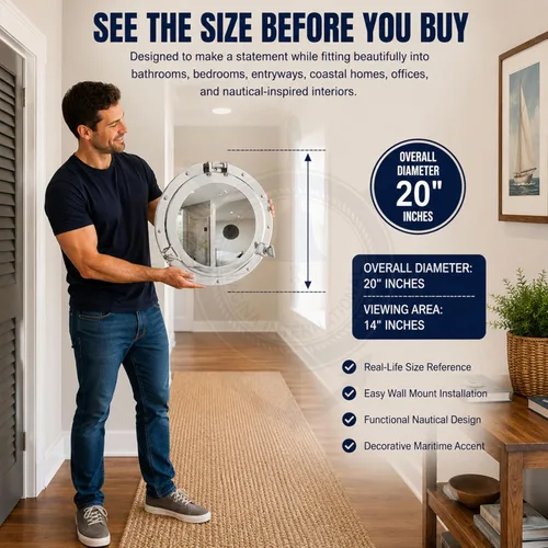 Miniatura 9 de Nagina International Espejo de aluminio chapado en níquel para decoración de baño (20 pulgadas)