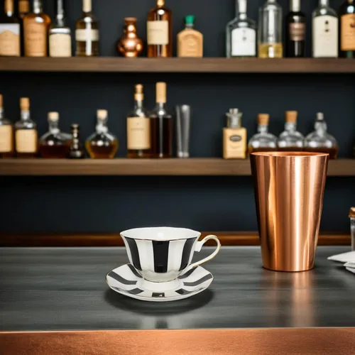 Miniatura 6 de UPKOCH Juego de taza y platillo de lunares de cerámica con plato a juego de 5.51 x 5.51 x 2.95 pulgadas, taza de estilo europeo para café con leche