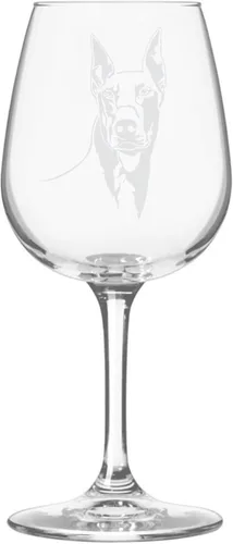 Miniatura 81 de Copa de vino de 12.75 onzas con diseño de perro grabado