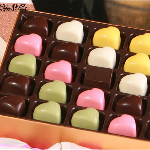 Miniatura 3 de Grainrain molde de chocolate de policarbonato, molde de barra de chocolate de policarbonato en forma de corazón, regalo para el día de San Valentín 1