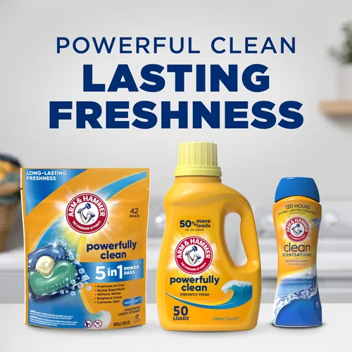 Miniatura 11 de Arm & Hammer Scentsationse limpio en lavado olor booster - prado limpio, 24 oz