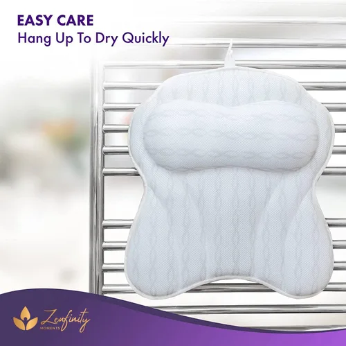 Miniatura 7 de Almohada de baño – Almohadas de baño para soporte de cuello y espalda, almohadas de bañera de lujo para cabeza y cuello, remojar, baño de burbujas