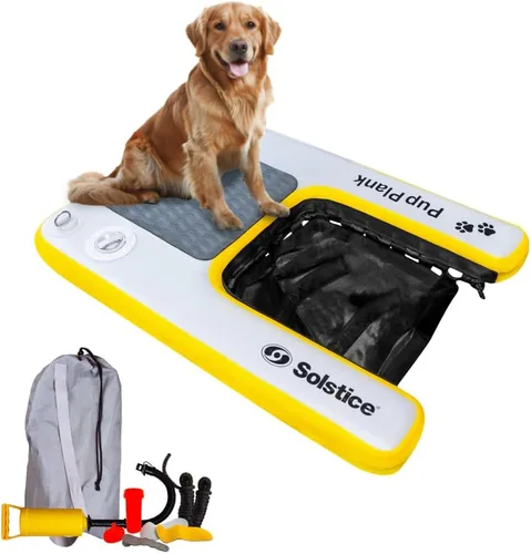 Miniatura 14 de SOLSTICE Inflatable Pup Plank, Dog Water Ramp for Boats & Docks, Boost Step