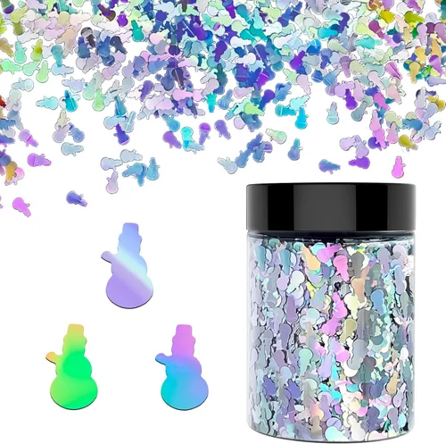 Miniatura 9 de Cactus de 1.69 onzas (1.69 oz) - 0.315 pulgadas. Brillo grueso holográfico, purpurina brillante LightStone Sparkles, purpurina a granel