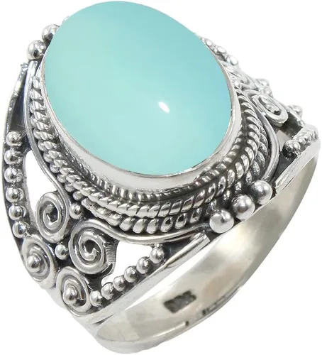 Miniatura 14 de Anillo de Plata Esterlina 925 para Mujeres con Piedra Preciosa Natural, Anillo de Compromiso de Plata Esterlina, Piedra Natal de Junio con Engaste
