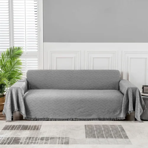 Miniatura 25 de MEETSKY Fundas para Sofá Cubiertas para Sofá Pequeño Fundas para Sofá para Loveseat/Silla/Futón Reclinable Protector de Sofá Lavable Decorativo