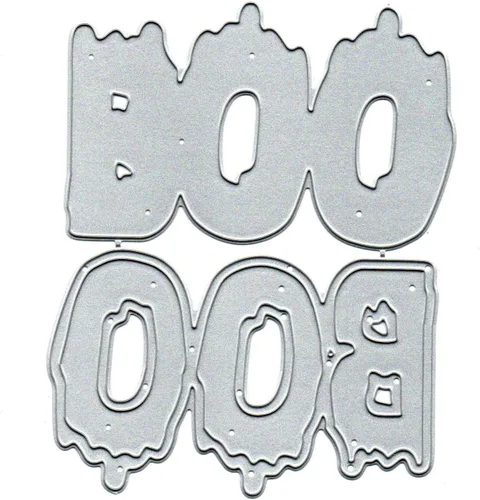 Plantillas de corte de metal vintage para Halloween, diseño de calavera de fantasma, plantillas de corte de fantasma, para álbumes de recortes,