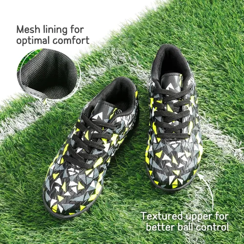 Miniatura 3 de DREAM PAIRS Zapatos de fútbol de césped para niños y niñas con cordones (niños pequeñosniños grandes)