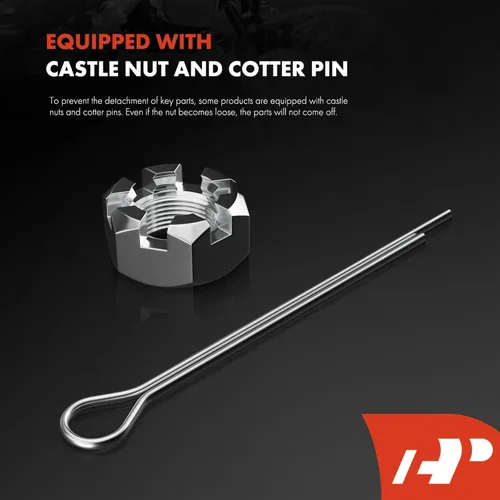 Miniatura 5 de A-Premium Kit de suspensión delantera, brazo de control superior inferior, rótula inferior, extremo de barra de acoplamiento exterior interior, bota