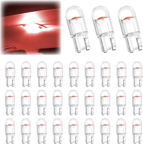 Miniatura 9 de 30 bombillas LED 194 para automóvil, 168 2825 W5W T10 de cuña COB LED de repuesto, bombilla de placa de matrícula de 6000 K, bombilla interior libre