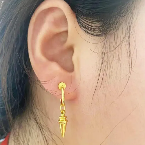 Miniatura 4 de Spy Family - Pendientes de aro de anime para niñas y mujeres, Acero inoxidable, Sin gemas.