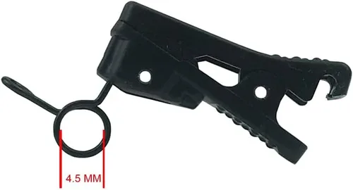 Clip de corbata de micrófono de plástico ABS para Rode Lavalier GO, SmartLav + micrófono de solapa, paquete de 2 (0.177 in)