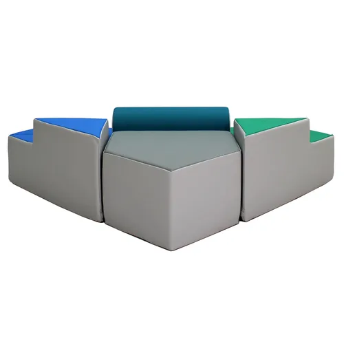 Miniatura 4 de FDP SoftScape 13383 - Escalador de esquinas escalonadas y deslizantes, estructura de juego activo para interiores para niños pequeños