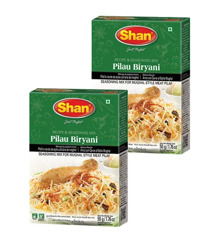 Miniatura 177 de Shan Korma Recipe and Seasoning Mix 1.76 oz (50g) - Spice Powder for Traditional Meat in Yogurt Sauce - Suitable for Vegetarians - Airtight Bag in a
