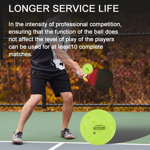 Miniatura 7 de Pelotas de pickleball Z40 para exteriores – Aprobado por USAPA de 40 hoyos de una sola pieza sin costuras para jugar en torneos, entrenamiento y 1