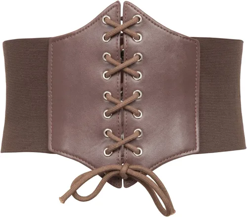 Miniatura 3 de GRACE KARIN Cinturón de cincha con cordones, corsé elástico para la cintura, 2 piezas
