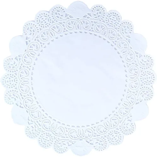 Miniatura 47 de 250 piezas de papel redondo de encaje de 3.5 pulgadas de alta calidad, sin polvo, corte limpio, diseño simple: fiesta/regalo/para tartas/decoración