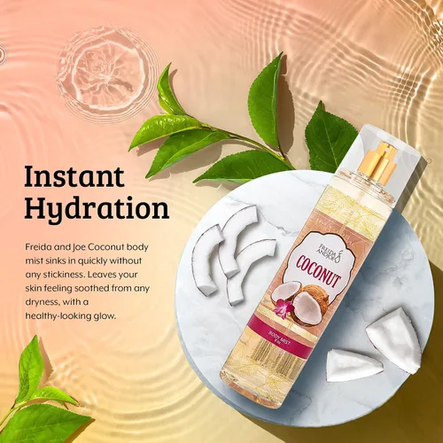 Miniatura 7 de Lujosa bruma corporal de coco con fragancia fina, regalos perfumados de lujo cálidos y acogedores para mujeres, botella de spray de bruma fina de 8