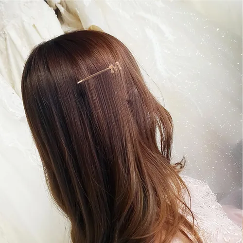 Miniatura 3 de Pinzas para el pelo del alfabeto, 26 unidades, pinzas para el cabello con diamantes de imitación, pinzas de metal para el cabello, horquilla
