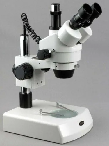 Miniatura 4 de Amscope Microscopio digital profesional de zoom estéreo trinocular SM-2TZ-M con ocular WH10x, aumento de 3.5X-90X, objetivo de zoom 0.7X-4.5X