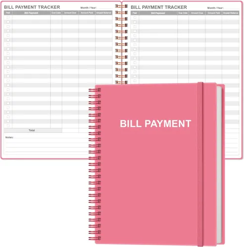 Miniatura 13 de Cuaderno de seguimiento de pagos de facturas, organizador mensual de facturas y planificador para presupuestos personales financieros, organizador