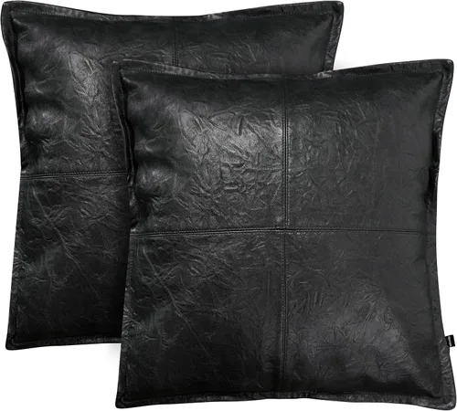Miniatura 46 de Funda de almohada de piel de cordero – Funda de cojín decorativa para sofá – Fundas para sala de estar y dormitorio, 22 x 22 pulgadas – Paquete de 2